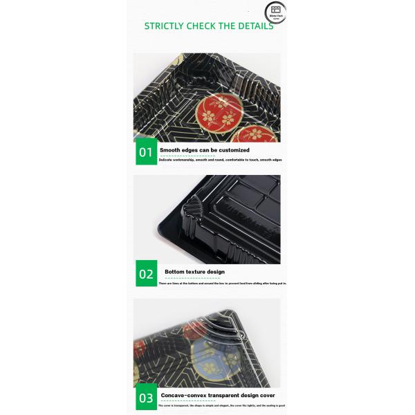Premium Design Embossing Plastic Sushi Tray Blister Pack At Competitive Prices