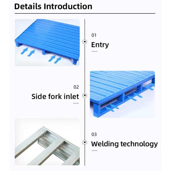 Durable Strong Steel Pallet Frame 1200mm Length 1000mm Width Corrosion Resistant Warehouse
