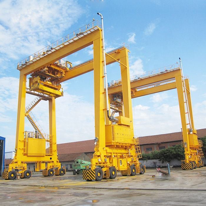 Zehua Offshore Rubber Wheel RTG Gantry Cnc Router Heavy Gantry Indoors Crane Aluminum 5 Ton Mobile Gantry Crane