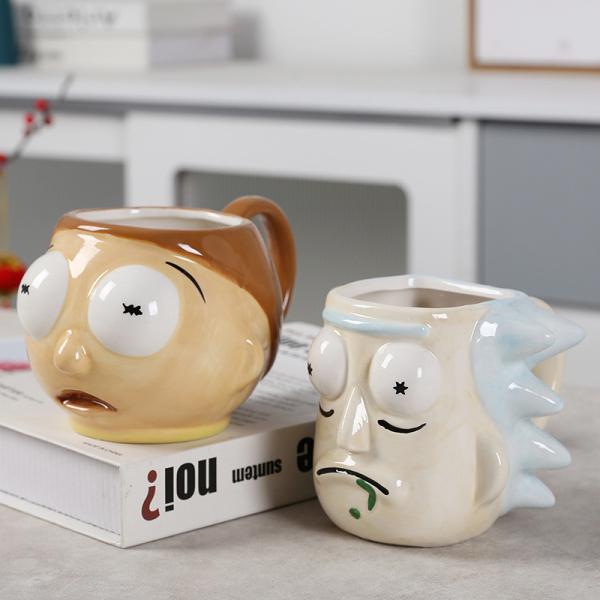 Cartoon Anime caneca de café cerâmica 3D caneca de escritório em casa chaleira conveniente presente