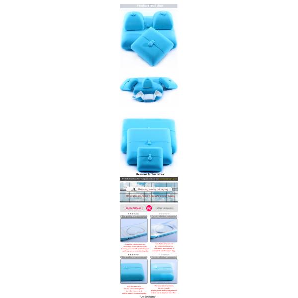 Élégant coffret à bijoux à double porte, boîte à bijoux en velours bleu haut de gamme avec logo