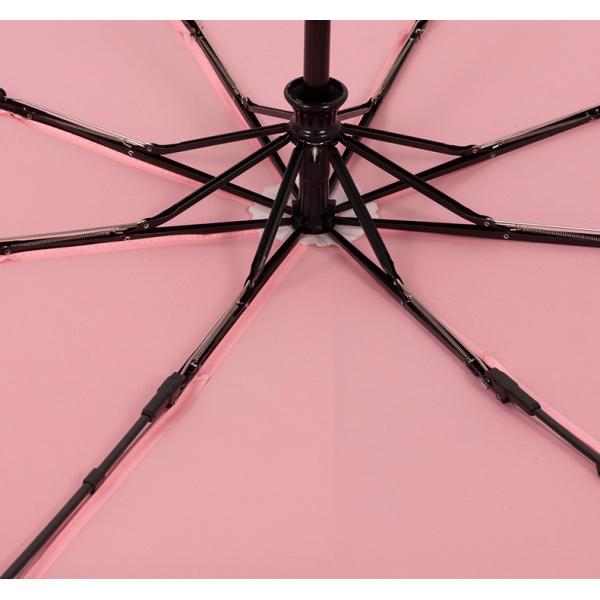 Three-folding Umbrella 3 Folding Polyester Pongee Travel Windproof Umbrella for Gifts