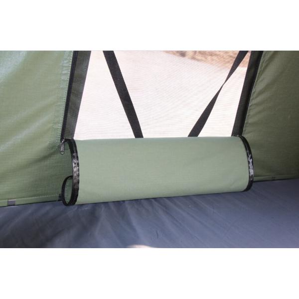 35%Cotton Fabric Hard Shell Roof Top Tent for All-Weather Camping Enthusiasts