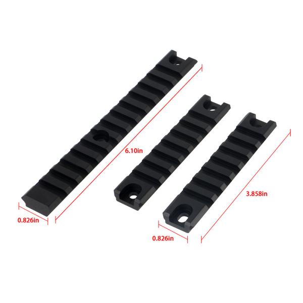 Aluminum Hunting Accessories 20mm Picatinny Rail Set ( 3pcs / Set )
