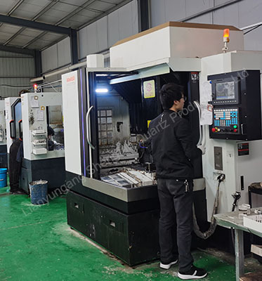 Прозрачная стеклянная пластина кварца с лазером полупроводника отверстия сверля 100мм