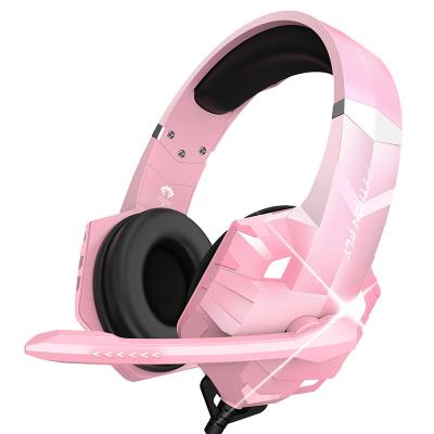 G9000 Max PS4 Gamer Gaming Wired Earphones Pink Stereo VR Headsets With Mic OEM