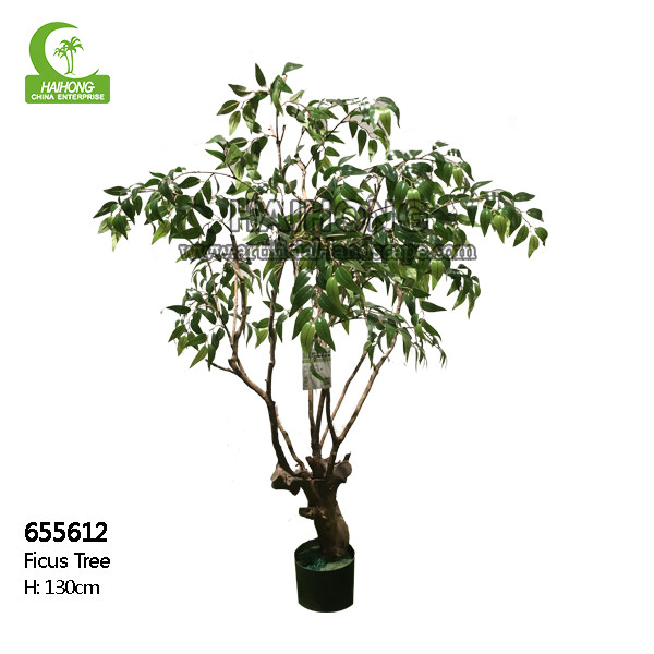 Реальное дерево фикуса касания 130cm высокое искусственное, Lifelike искусственные пальмы прочные
