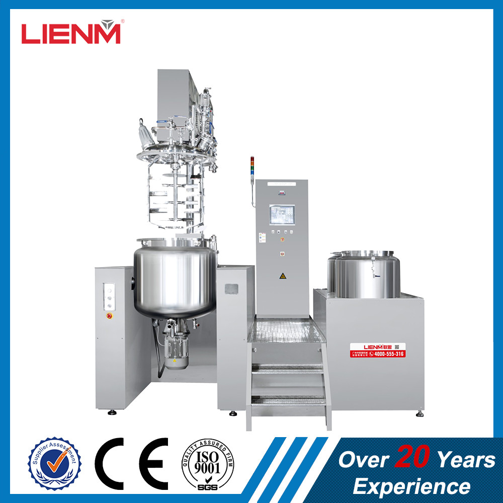 500L vacuum homogenizing emulsifier, body lotion emulsifier, cosmetic mixing machine