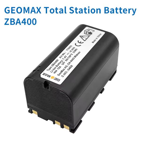 High Capacity 4400mAh GEOMAX ZBA400 Battery for ZT20 ZT80 Zenith50 ZOOM 10 20 30 35 PRO ZOOM 80 Total Station