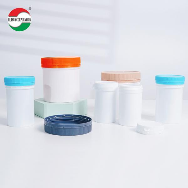 Food Grade Clear PET Plastic Jar for Calcium 500g