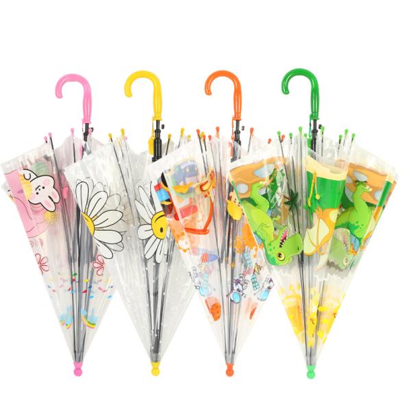 190T Nylon Fabric Kids Umbrella Customized Advertising and Gift Umbrella for Kids