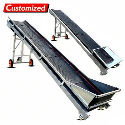 Sistema de transporte de cinta móvil de 20 pies 1.1KW Motor para desechos de construcción