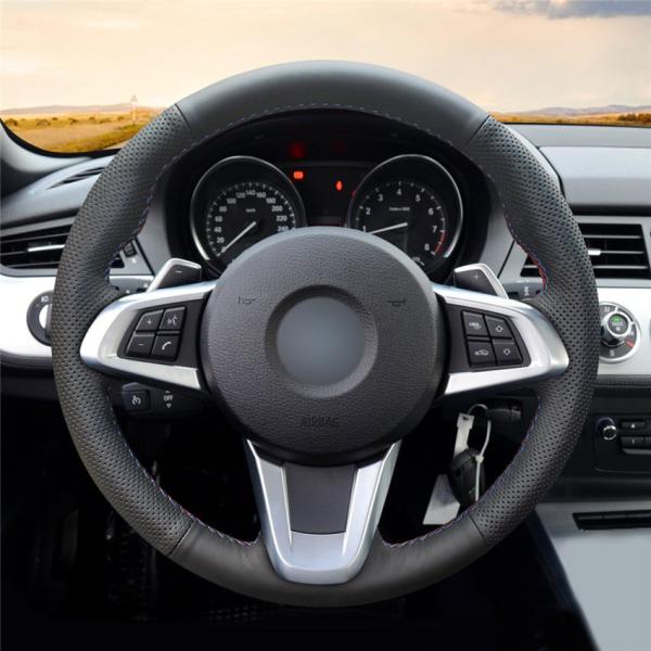 Custom Steering Wheel Cover for BMW Z4 E89 2009 2010 2011 2012 2013 2014 2015 2016