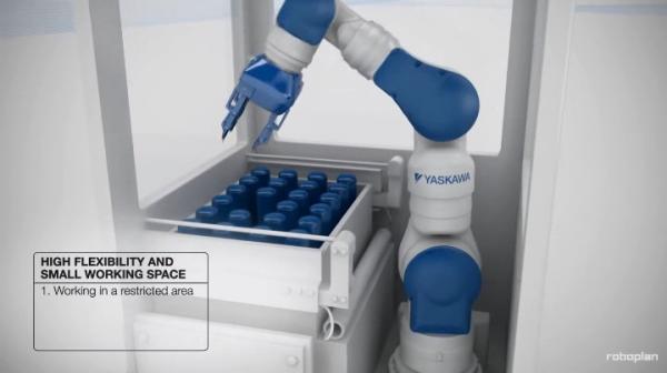 7 Axis Used Yaskawa Robot SIA5F Pick And Place Machine 5kg Payload 559mm
