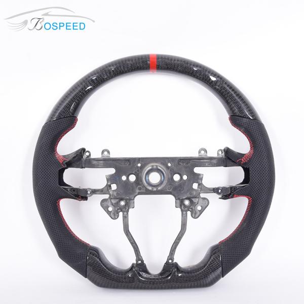 Alcantara Honda Civic Steering Wheel Carbon Fiber Matte Sport Car