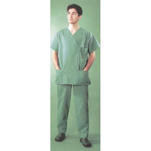 Children Disposable Scrub Suits Blue/Dark Blue Nonwoven For Cleaning Room