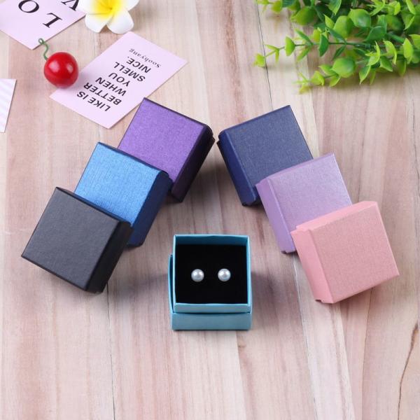 Hot Stamping Paper Jewelry Boxes Bow Tie Lid And Base Cardboard Paper Packaging Gift Box