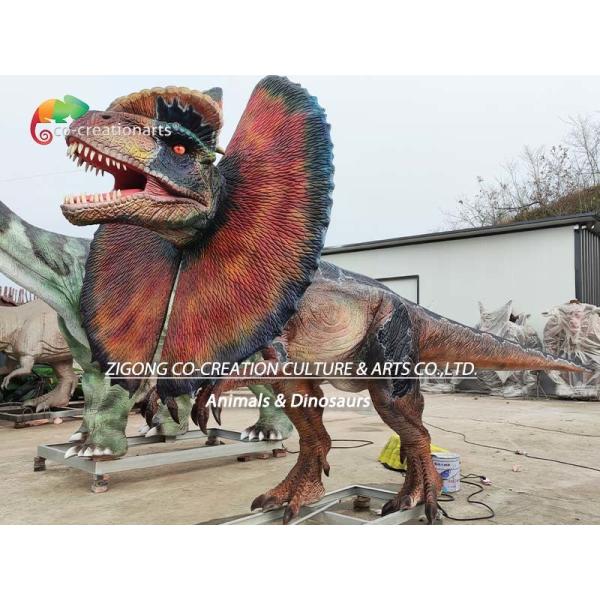 Dilophosaurus динозавра Animatonic парка атракционов Animatronic фабрики Dilophosaurus в натуральную величину