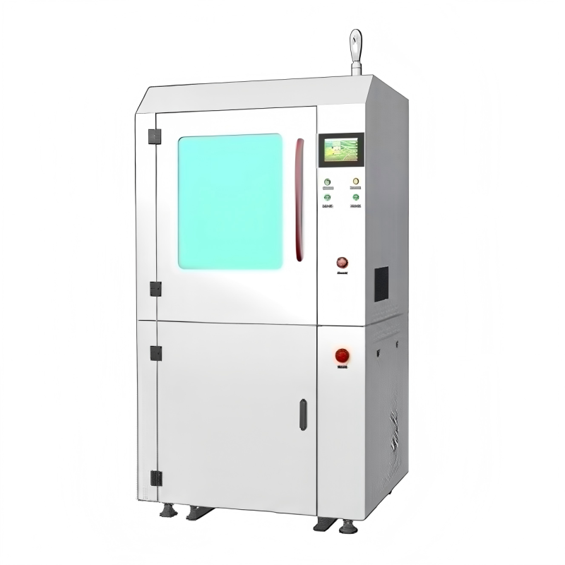 High Efficiency Online Dry Ice Cleaning Machine with Non-abrasive Cleaning and No Secondary Waste for SMT Applications