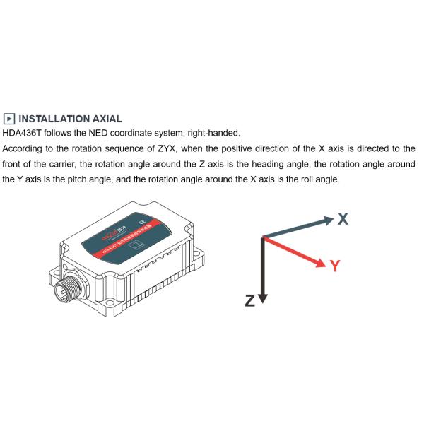 HDA436T DC24V динамический датчик наклона наклонометр для мониторинга наклона оборудования