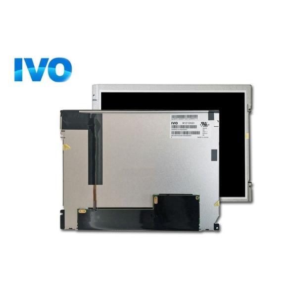 12.1 polegada TFT LCD Display M121GNS3 R0 Industrial IVO Panel 450 Nits Luminança