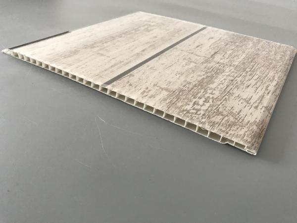 Slab Decorative PVC Panels Transfer Printing Durable 7mm Thick for Ceilings