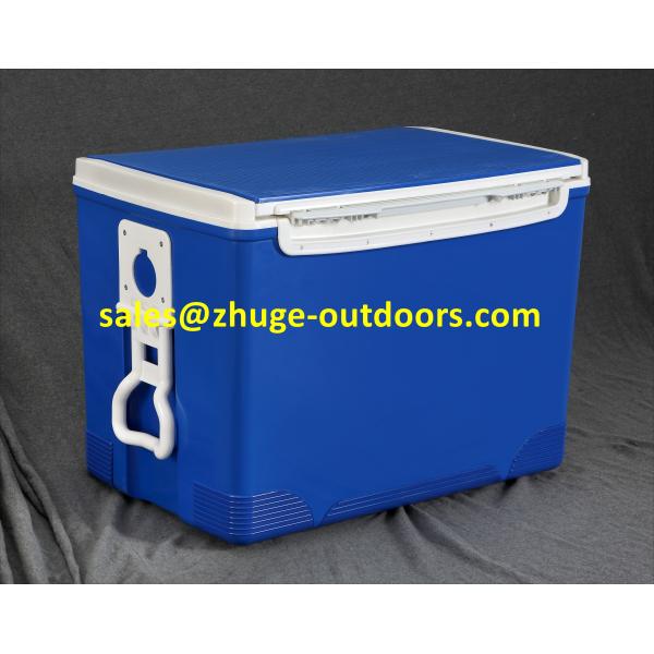 Hot Sale 70 Liter PU Insulation Blue Plastic Ice Cooler Box
