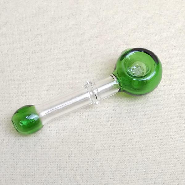 Heady Glass Water Bubbler Pipe 4.3 Inch Herbal Hand Pipe With Filters Screem