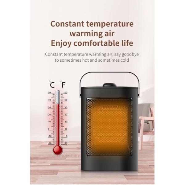 PTC Ceramic Element 900W Mini 3S Fast Heating Electric Heater Fan for Cold Winter