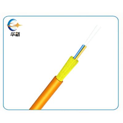 Dual Core Single Mode Fiber Cable GJFJV Indoor Distribution Non Metallic Reinforced FRP Bending Resistant