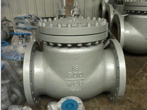 Marine Flange Cast Steel Check Valve Wafer Type ASME B16.10 Face To Face