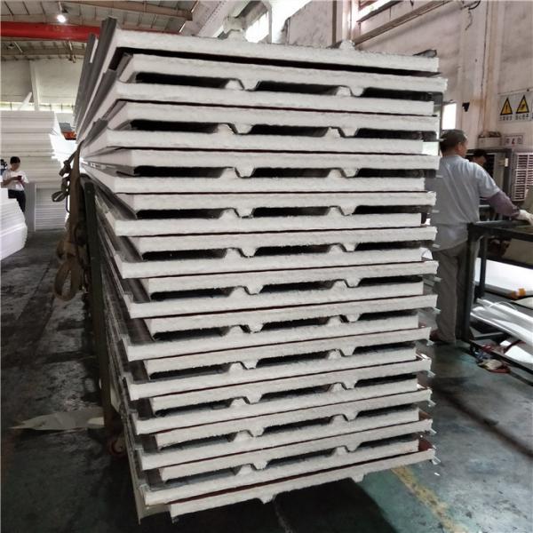 10kg EPS roof panel 1050-50-0.426mm sandstone steel sheet up and wood grain down