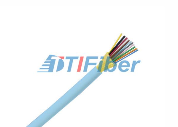 Mini cabo de fibra ótica de fita, 3.0mm cabo de fibra ótica de 12 núcleos com o revestimento redondo de OFNP