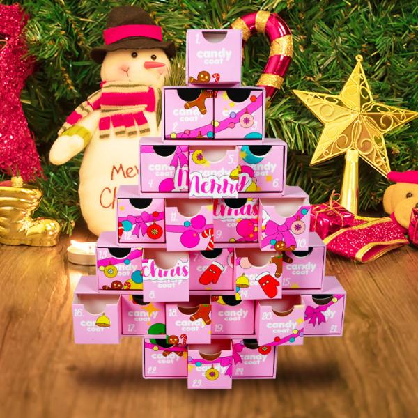 1200g Christmas Advent Calendar Box For Kids Gift Tree Treasure Type