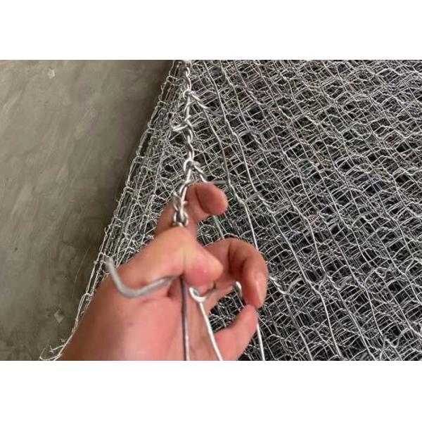 4 мм шестиугольная оцинкованная габионная сетка для контроля эрозии