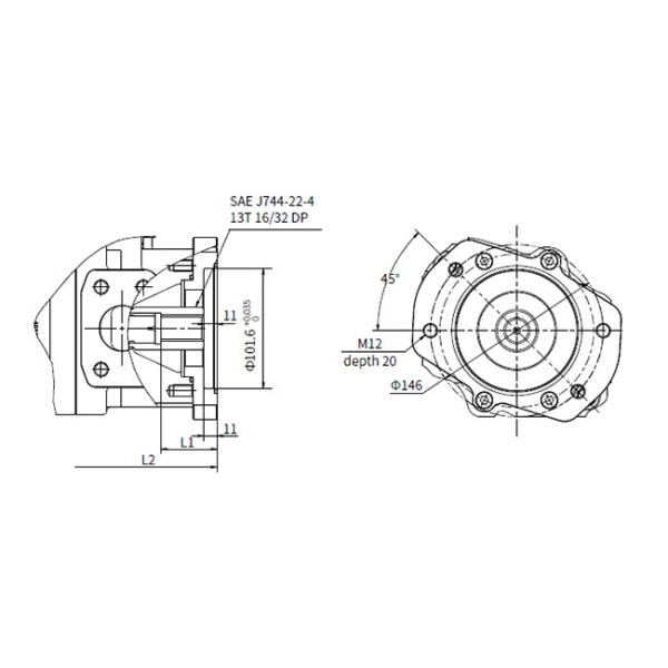 Trailer Hydraulic Power Control Unit With Cut-Off / Load Sense Control Electro-Proportional Torque