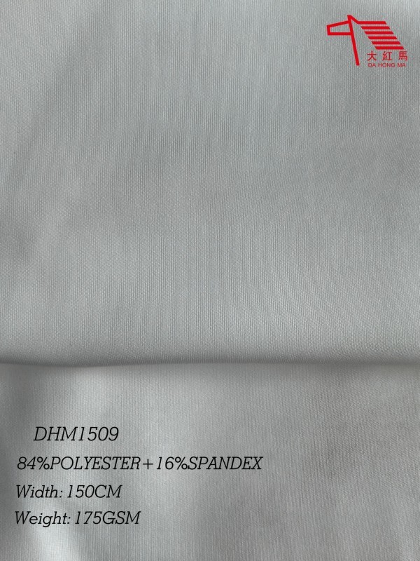 175GSM Single Jersey 4 Way Stretch Fabric for Sportswear 84% Polyester 16% Spandex