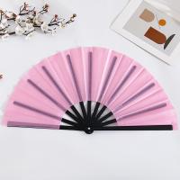 Factory Price 13-Inch Carved Jamaica Flag Folding Bamboo Fan for Carnival