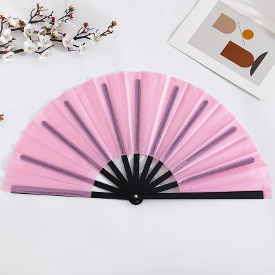 Factory Price 13-Inch Carved Jamaica Flag Folding Bamboo Fan for Carnival