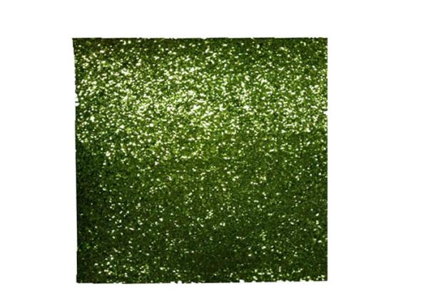 Light Green Frosted Chunky Glitter Fabric 0.55mm Thickness For Shoes And Wallpaper
