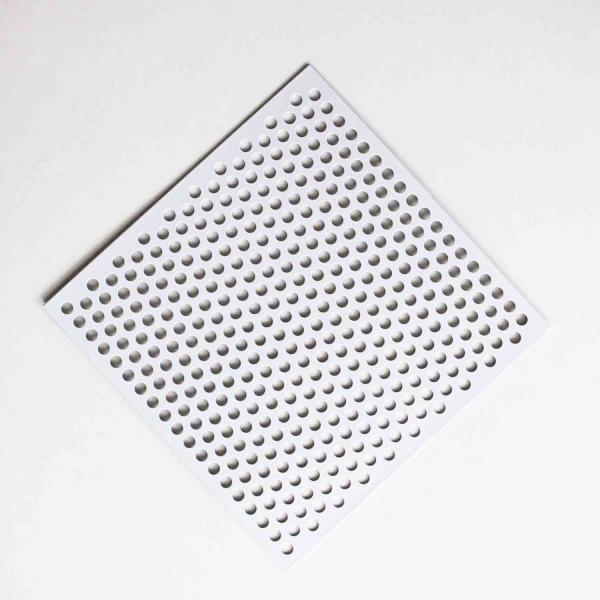 Powder Coated Round Hole Decorative Perforated Metal Panels For Lighting Fixtures