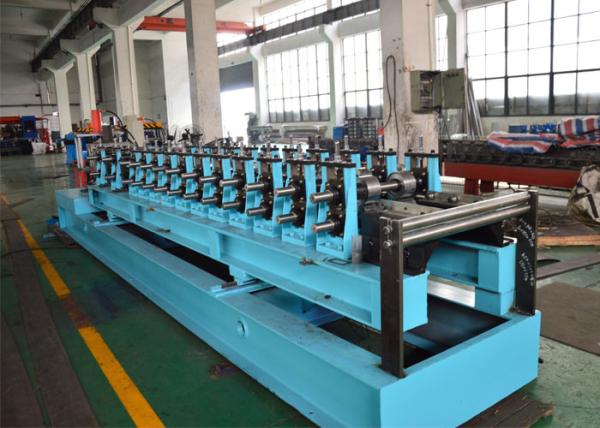 PLC Control 20 Stations CZ Purlin Roll Forming Machine With 12-15m / Min Speed
