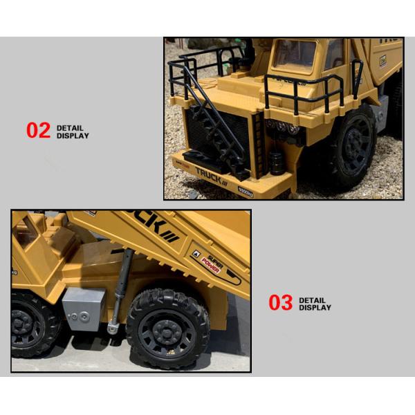 Remote-Controlled Dump Truck 1 8 Scale for Children's Toy Collection and Playtime