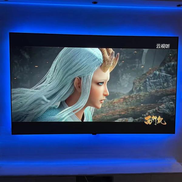 90 Inch - 120 Inch Fixed Frame Screen Long Throw Fresnel Alr Screen 8K