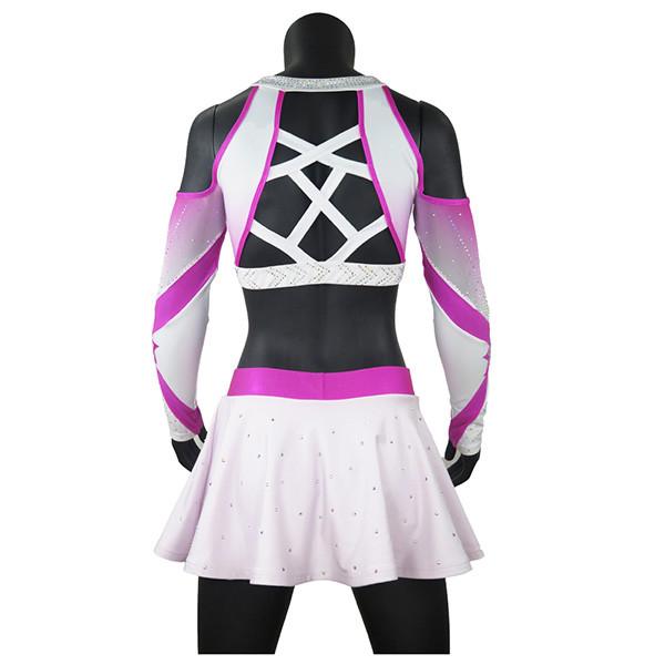 Premium Pink Sparkle Cheer Dance Clothes For Women Custom Cheerleading Uniforms