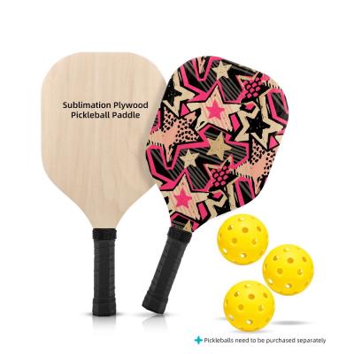 Custom Logo Double Sided Printed Plywood Pickleball Paddle Sublimation Blank Pickleball Paddles