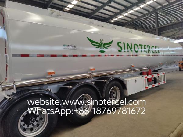 3 Axle Fuel Tank Semi Trailer 30-60CBM Capacity