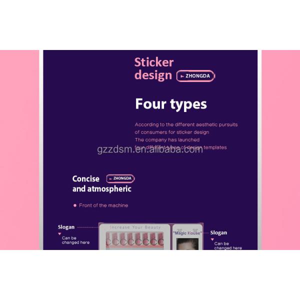 Zhongda Customize Design Vending Machines Makeup Tool Lashes Hair Bundle Vending Machine