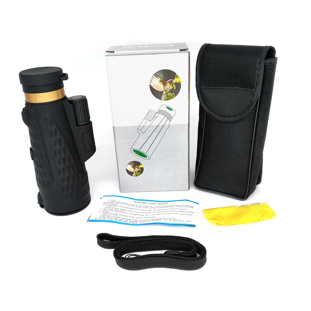 Наивысшая мощность BAK4 телескопа сотового телефона 10x42 12x50 16x52 Monocular с держателем