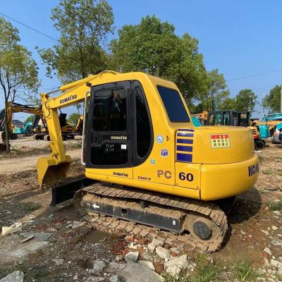 Komatsu PC60 6T Crawler  Hydraulic Excavator Machine W/0.25m3 Bucket Capacity